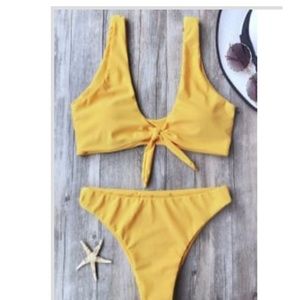yellow zaful bikini